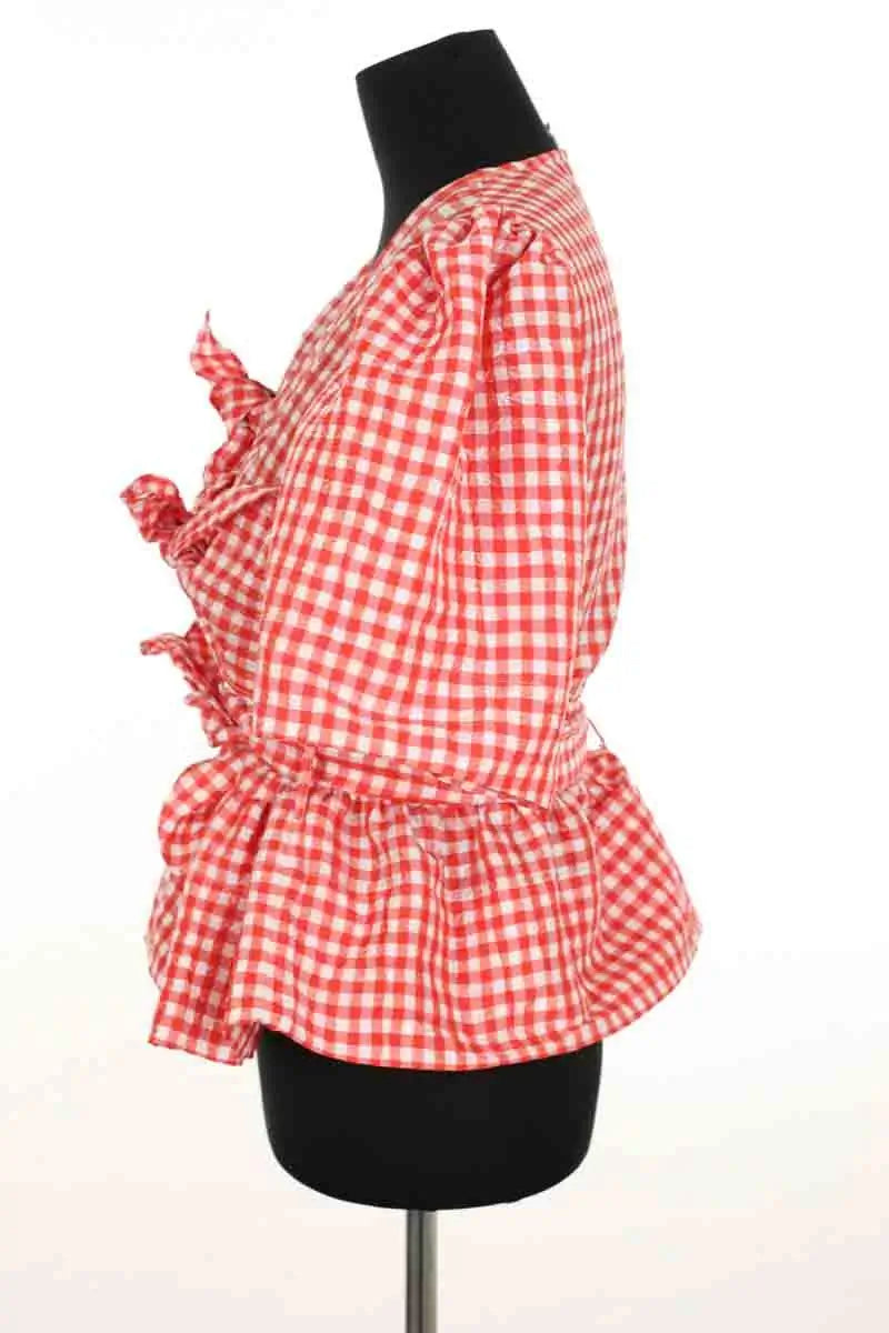 Blouse Ganni Rouge en Synthétique