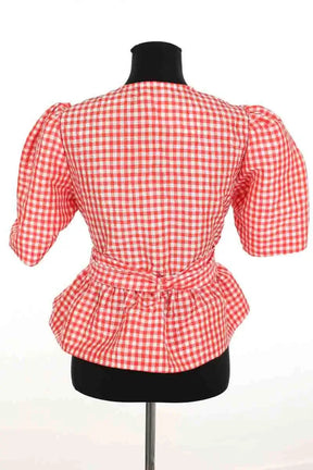 Blouse Ganni Rouge en Synthétique