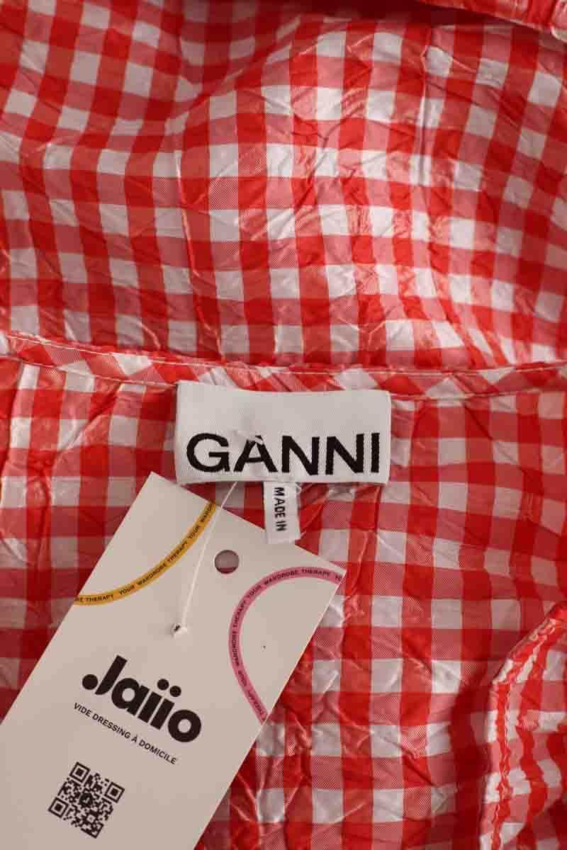 Blouse Ganni Rouge en Synthétique