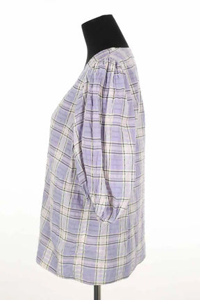 Blouse Ganni Violet en Coton