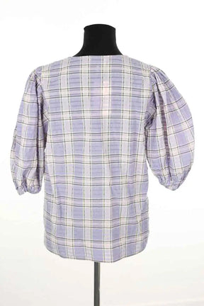 Blouse Ganni Violet en Coton