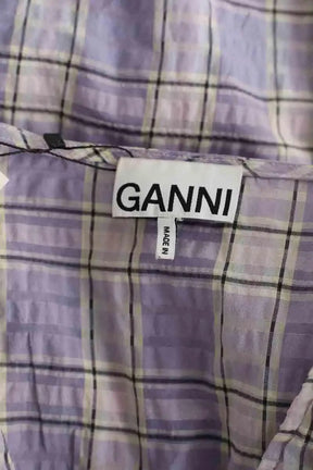 Blouse Ganni Violet en Coton