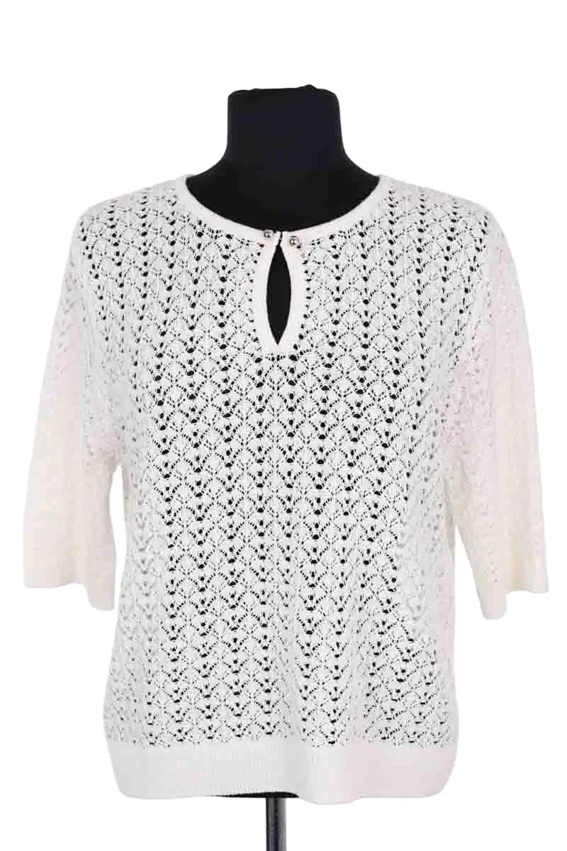 Blouse Gerard Darel Blanc en Coton, taille M - Seconde Main
