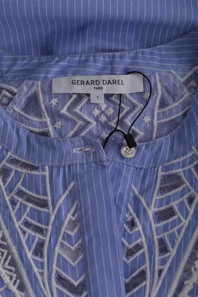 Blouse Gerard Darel Bleu en Synthétique