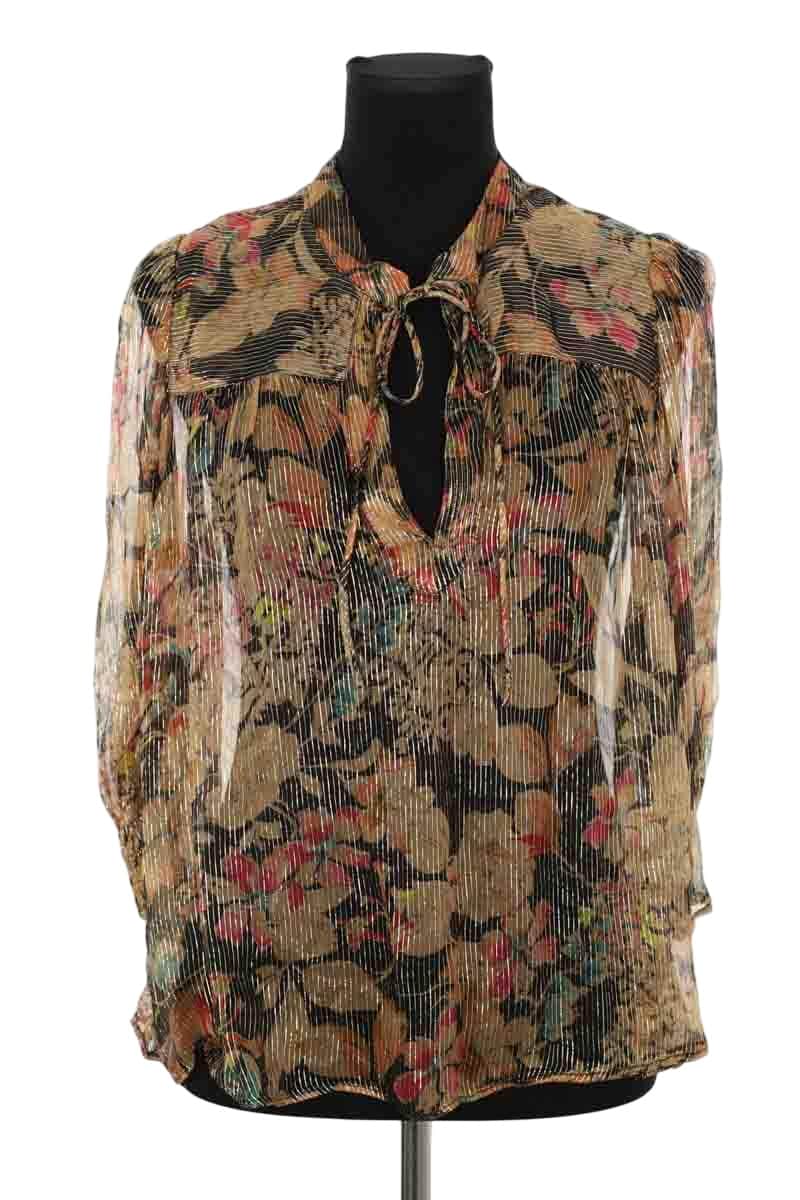 Blouse Gerard Darel Doré en Viscose, taille L - Seconde Main