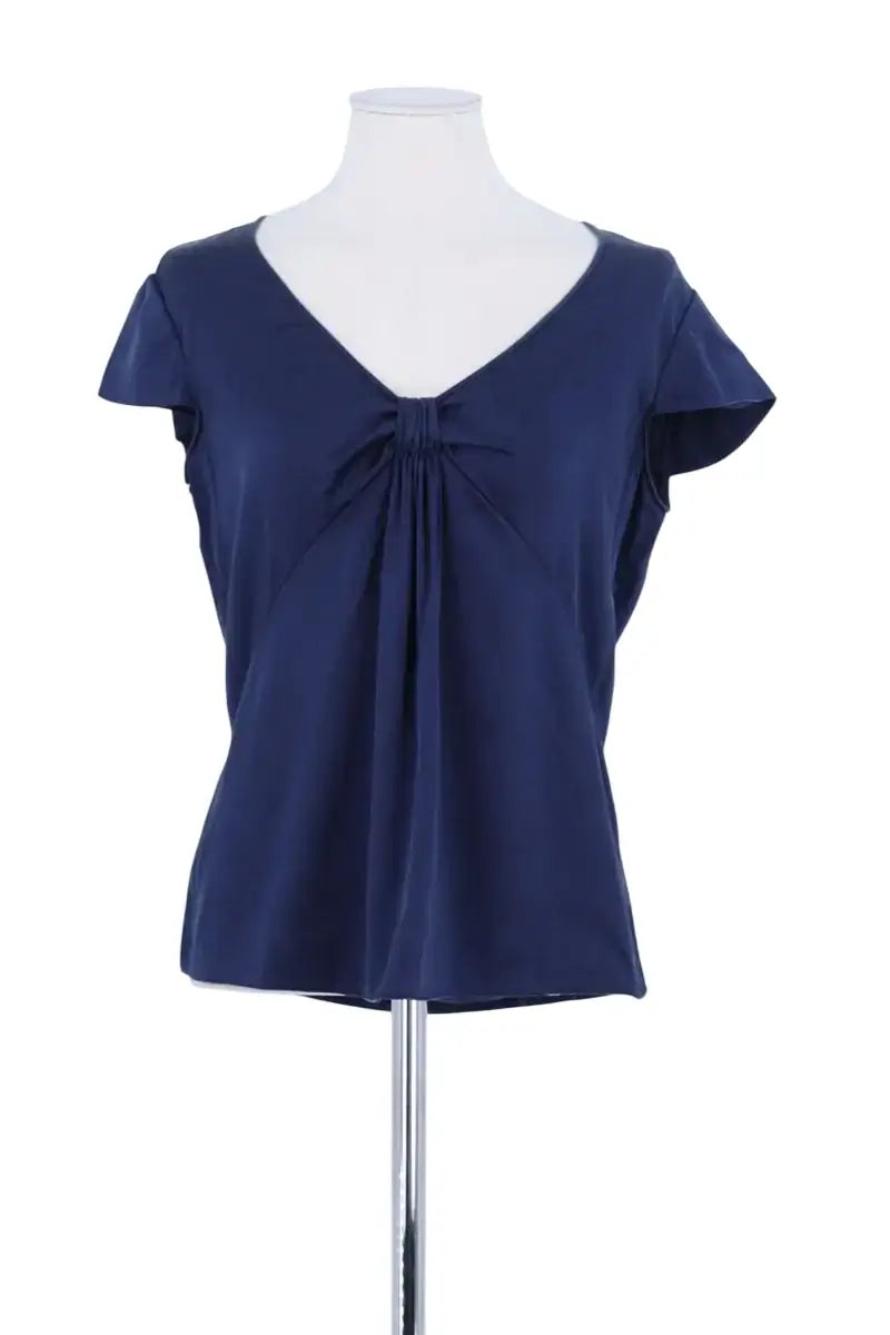 Blouse Giorgio Armani Bleu en Soie, taille L - Seconde Main