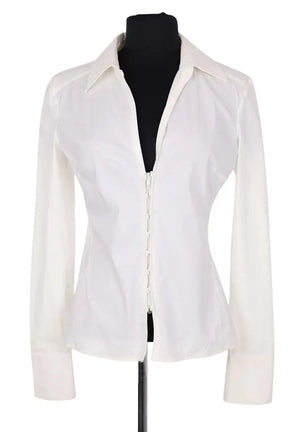 Blouse Gucci Ecru en Coton, taille L - Seconde Main
