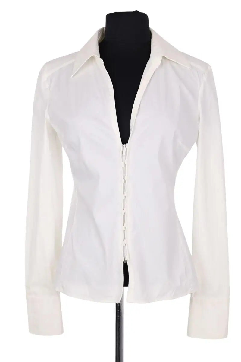 Blouse Gucci Ecru en Coton, taille L - Seconde Main