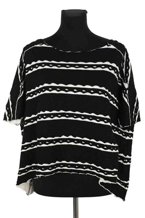 Blouse Hache Noir en Coton, taille XL - Seconde Main