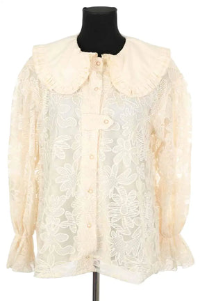 Blouse Heimstone Beige en Polyester, taille M - Seconde Main