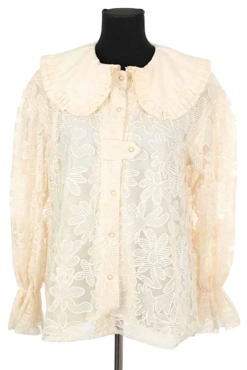Blouse Heimstone Beige en Polyester, taille M - Seconde Main