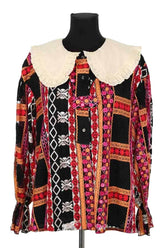 Blouse Heimstone Rouge en Synthétique, taille M - Seconde Main