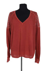 Blouse Idano Kolya Rouge en Viscose, taille S - Seconde Main