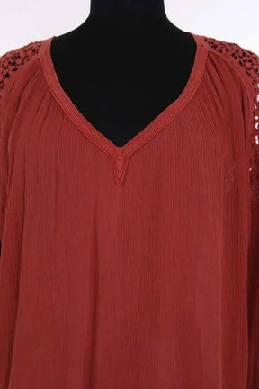 Blouse Idano Kolya Rouge en Viscose