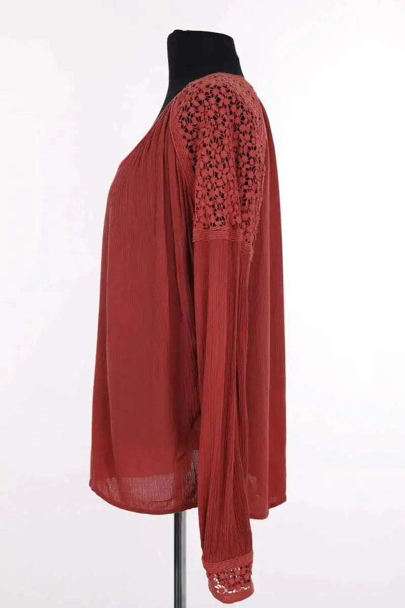 Blouse Idano Kolya Rouge en Viscose
