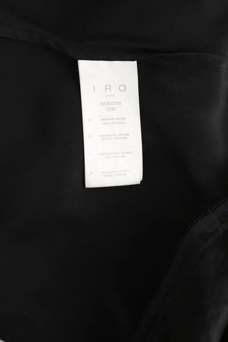 Blouse Iro Berwyn Noir en Soie