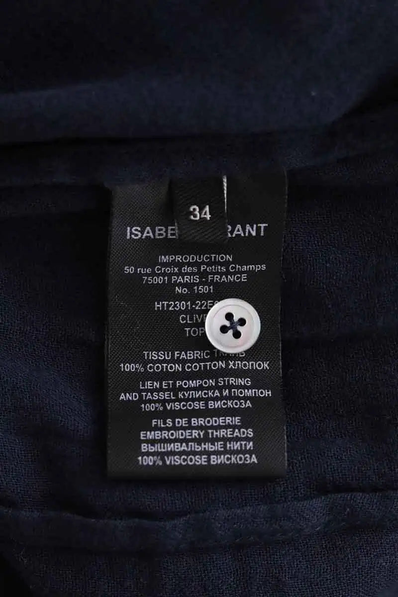 Blouse Isabel Marant Bleu en Coton