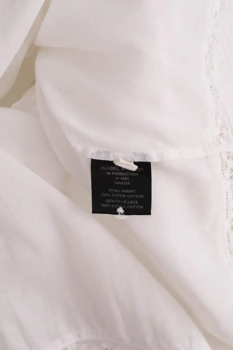 Blouse Isabel Marant Étoile Blanc en Coton