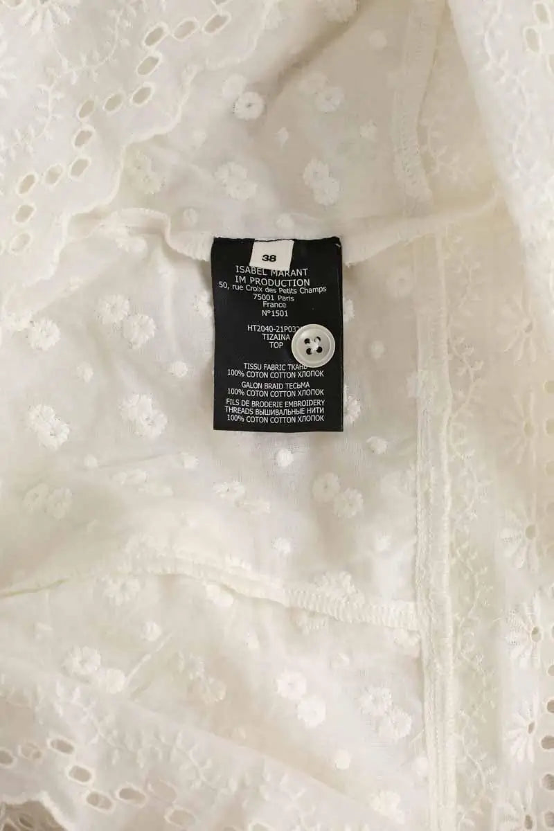 Blouse Isabel Marant Étoile Blanc en Coton