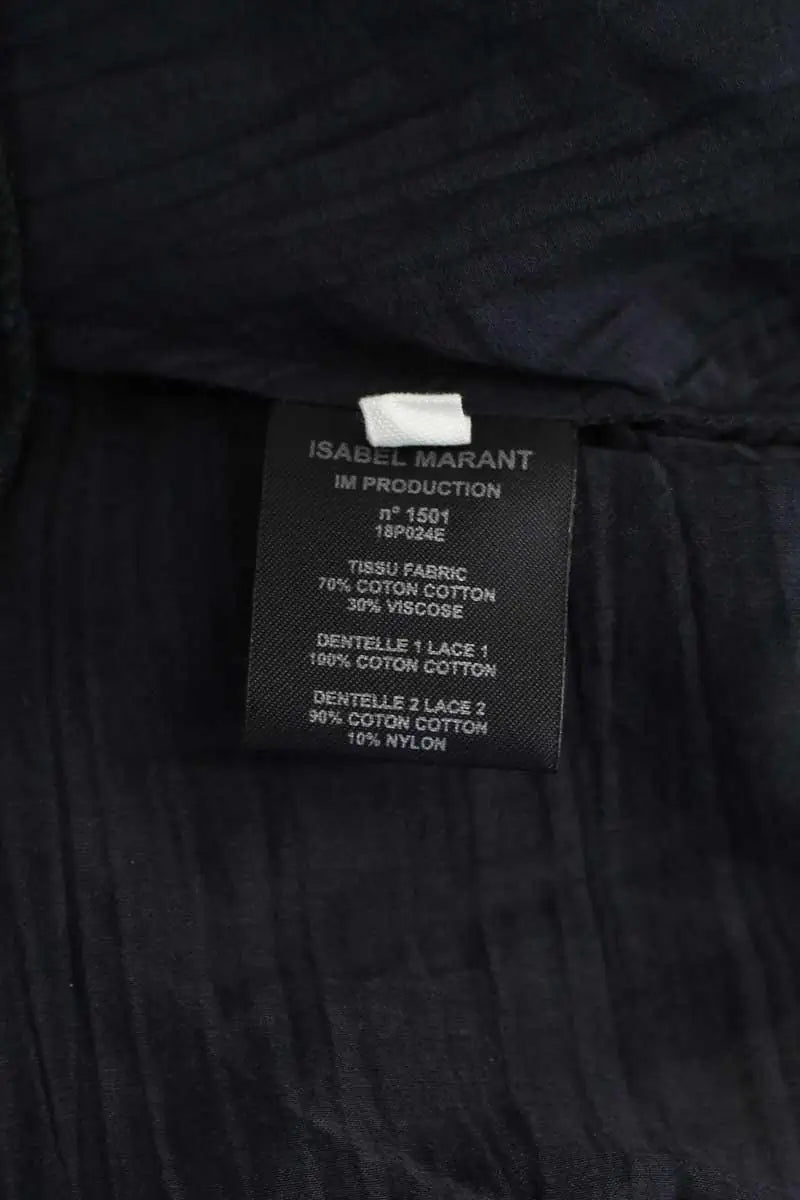 Blouse Isabel Marant Étoile Noir en Coton
