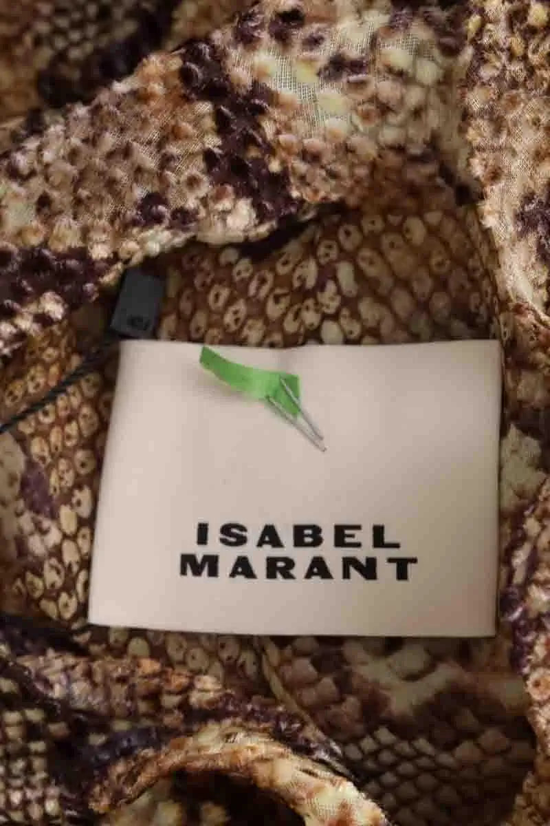Blouse Isabel Marant Marron en Synthétique