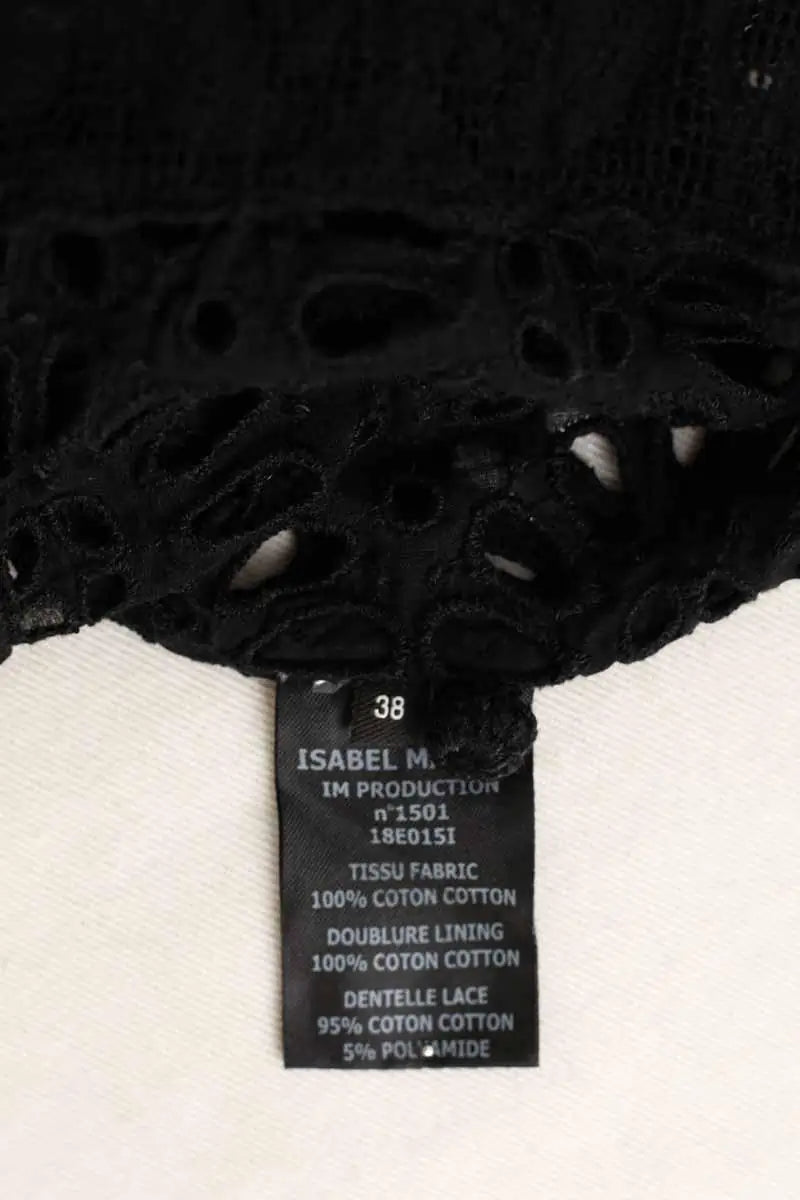 Blouse Isabel Marant Noir en Coton
