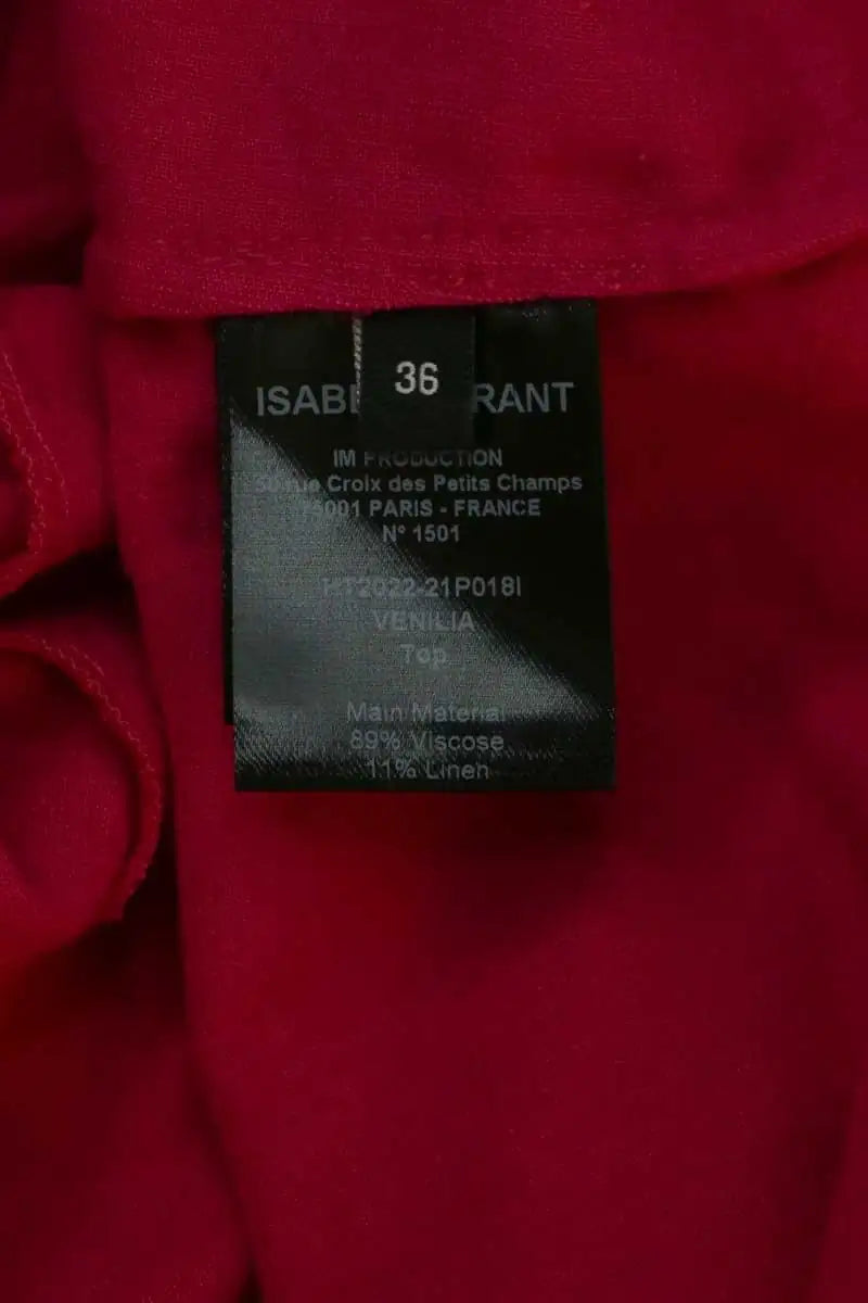 Blouse Isabel Marant Venilia Rose en Viscose