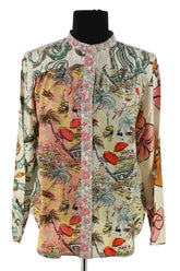 Blouse La Prestic Ouiston Multicolore en Soie, taille S - Seconde Main