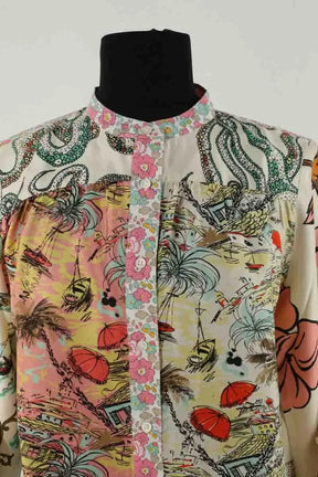Blouse La Prestic Ouiston Multicolore en Soie