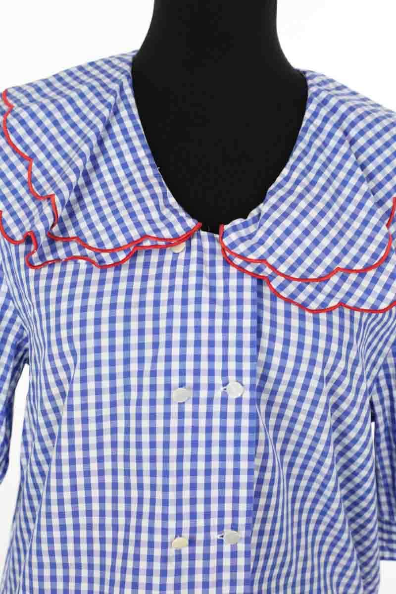 Blouse La Veste Bleu en Coton