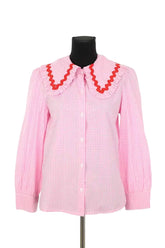 Blouse La Veste Rose en Coton, taille M - Seconde Main