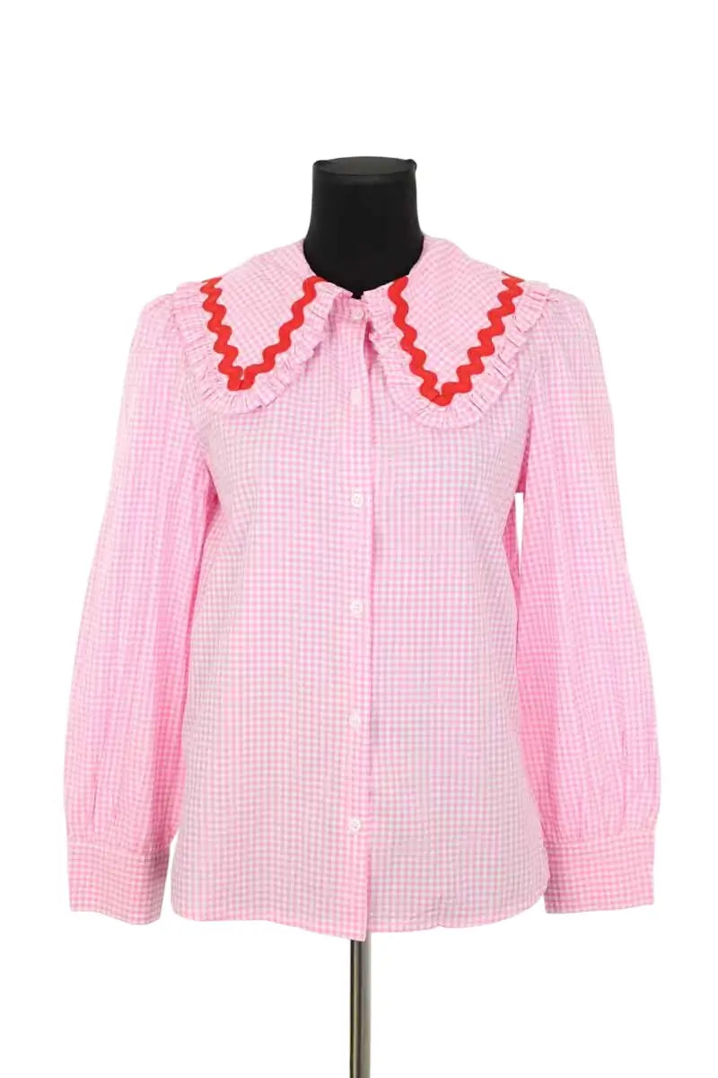 Blouse La Veste Rose en Coton, taille M - Seconde Main