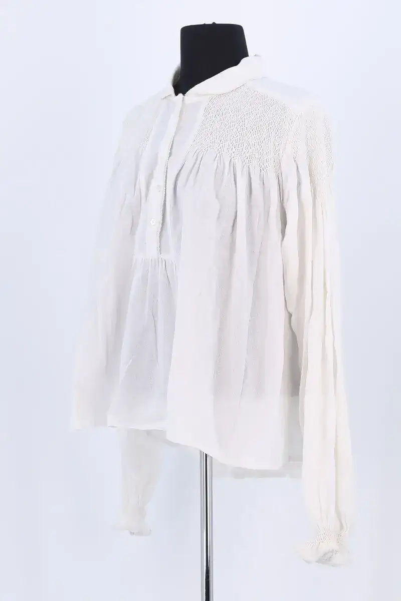 Blouse Laurence Bras Blanc en Coton