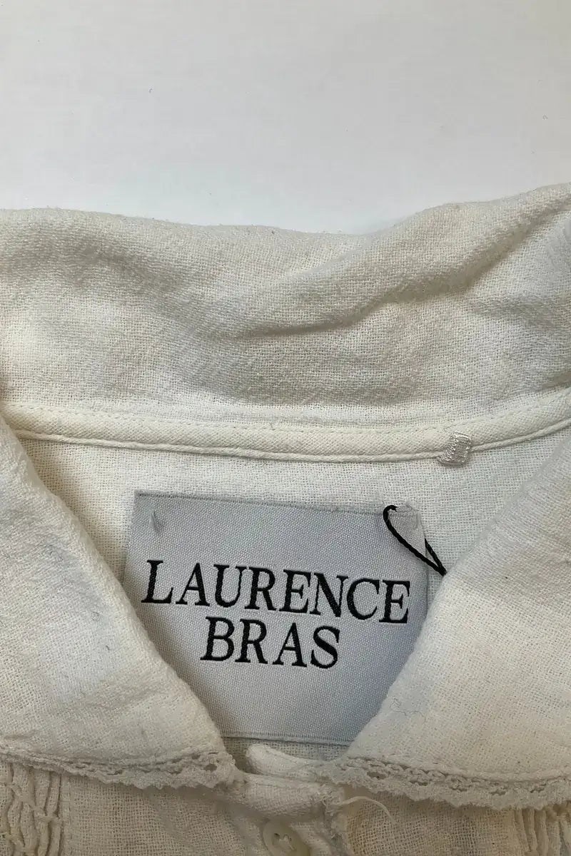 Blouse Laurence Bras Blanc en Coton