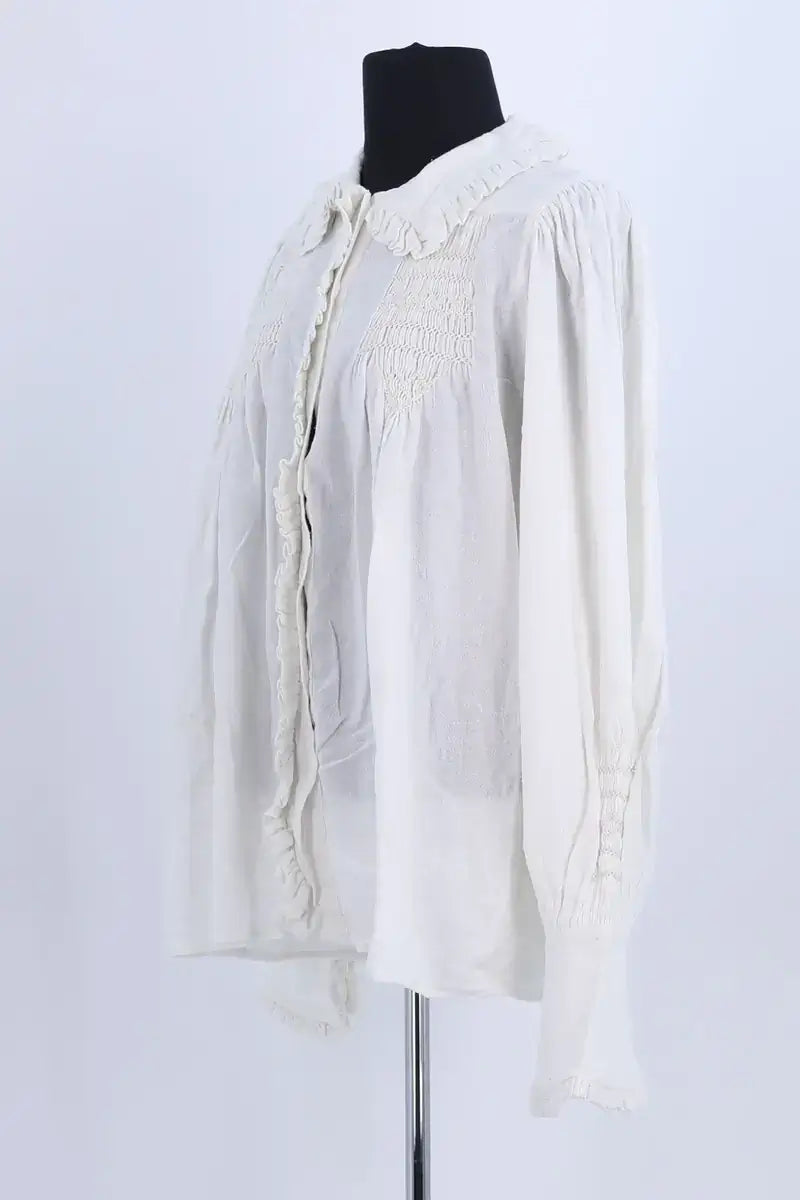 Blouse Laurence Bras Blanc en Coton