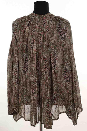 Blouse Laurence Bras Kaki en Viscose