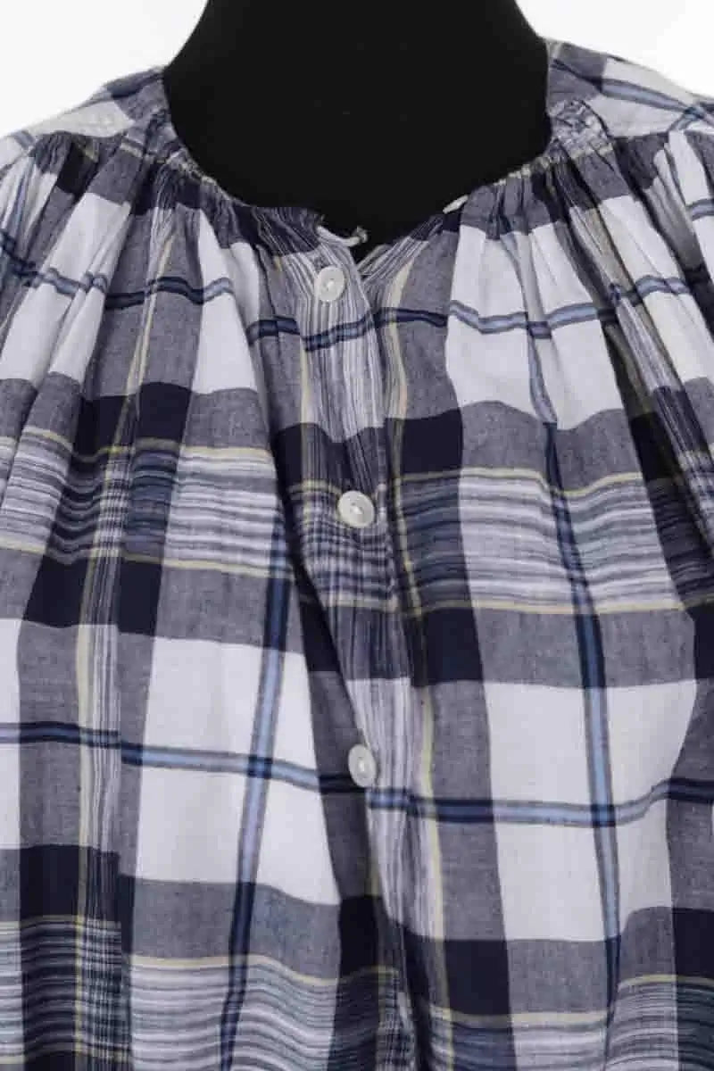 Blouse Laurence Bras Marine en Coton