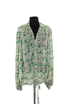 Blouse Laurence Bras Vert en Viscose, taille XS - Seconde Main