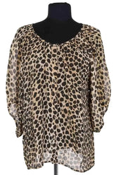 Blouse Leon & Harper Beige en Synthétique, taille S - Seconde Main