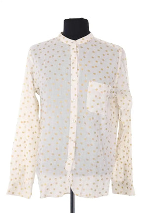 Blouse Leon & Harper Ecru en Coton, taille S - Seconde Main