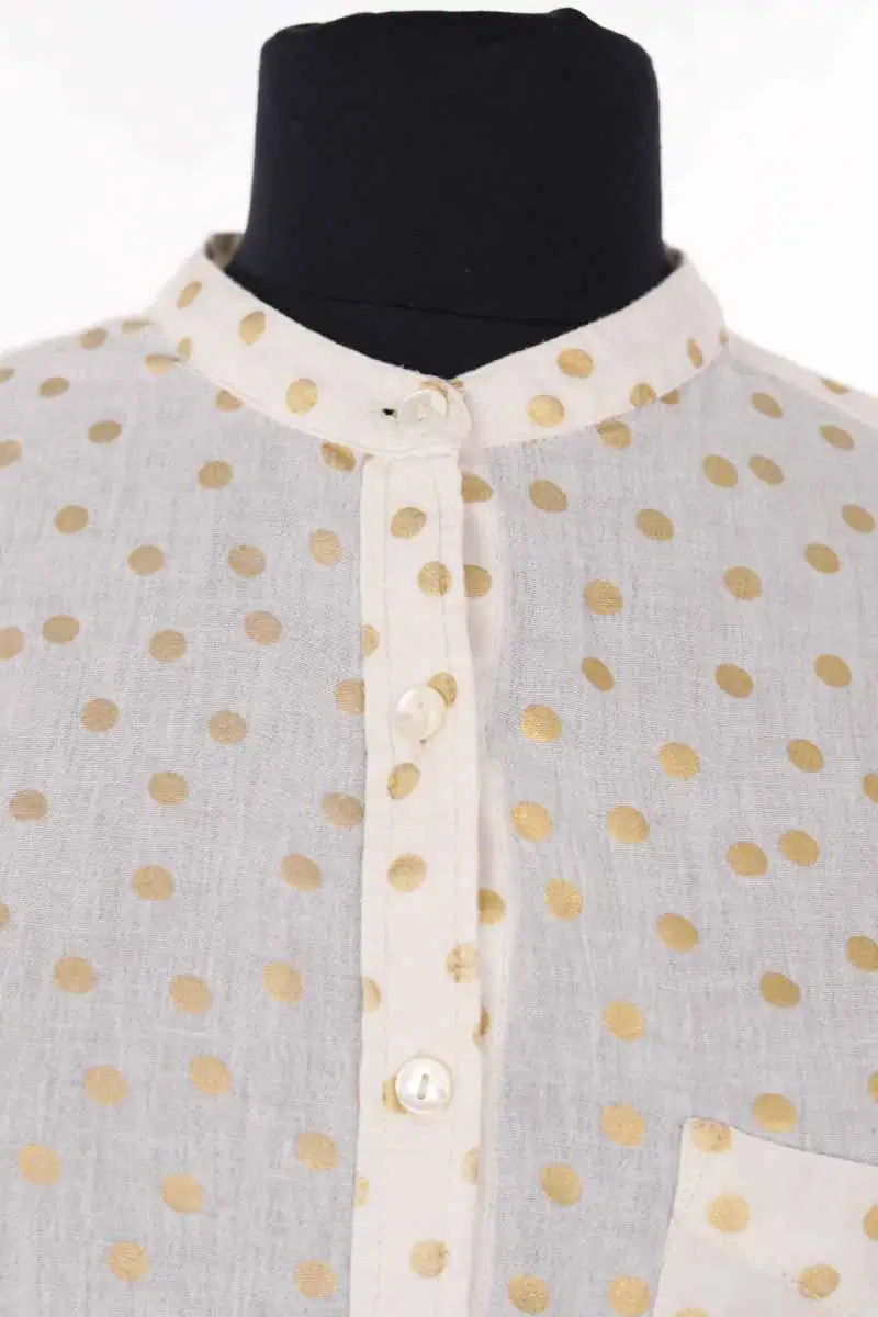 Blouse Leon & Harper Ecru en Coton