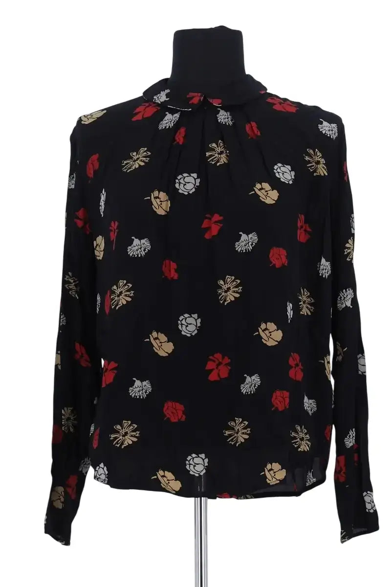 Blouse Leon & Harper Noir en Viscose, taille M - Seconde Main
