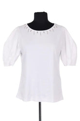 Blouse Liu Jo Blanc en Coton, taille S - Seconde Main