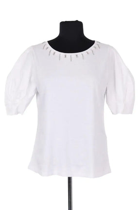 Blouse Liu Jo Blanc en Coton, taille S - Seconde Main