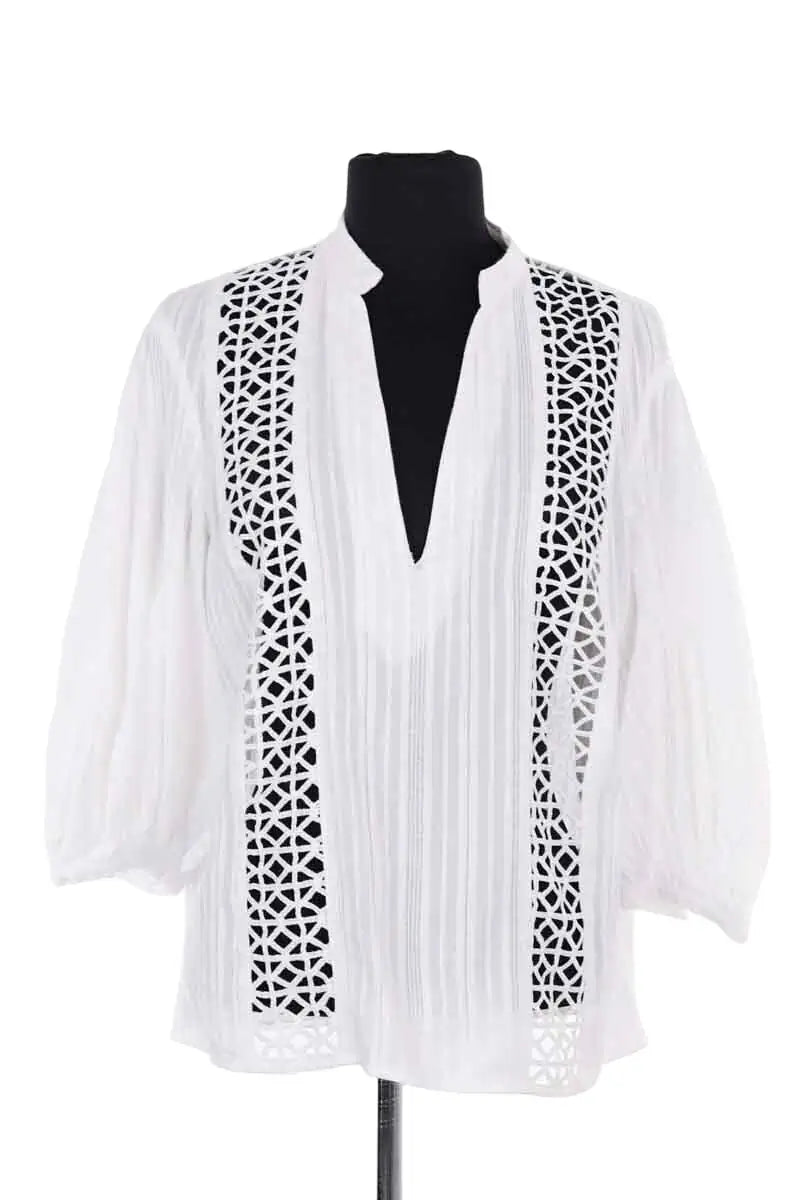 Blouse Liu Jo Blanc en Coton, taille XL - Seconde Main