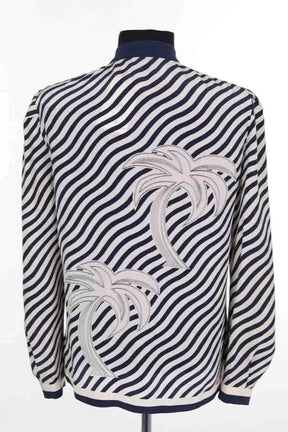 Blouse Louis Feraud Marine en Soie