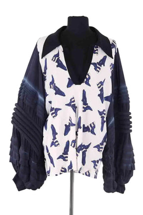 Blouse Louis Vuitton Blanc en Synthétique, taille M - Seconde Main