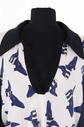 Blouse Louis Vuitton Blanc en Synthétique
