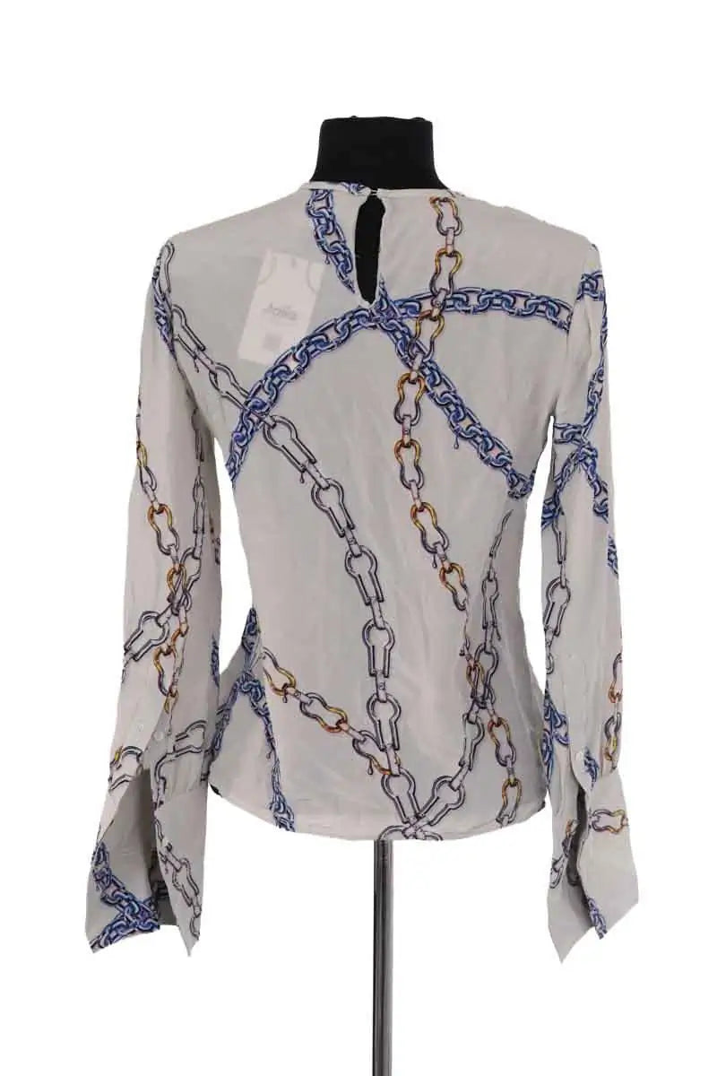 Blouse Louis Vuitton Gris en Soie