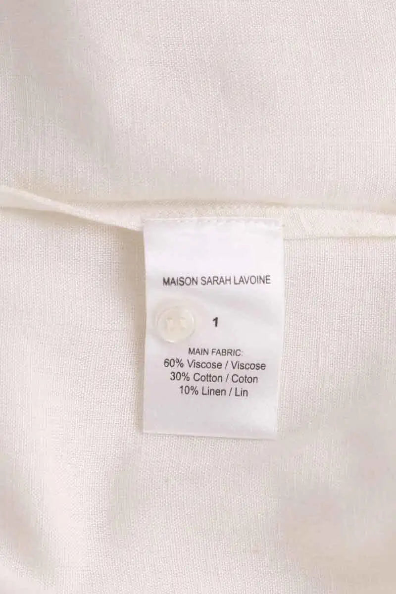 Blouse Maison Sarah Lavoine Ecru en Viscose